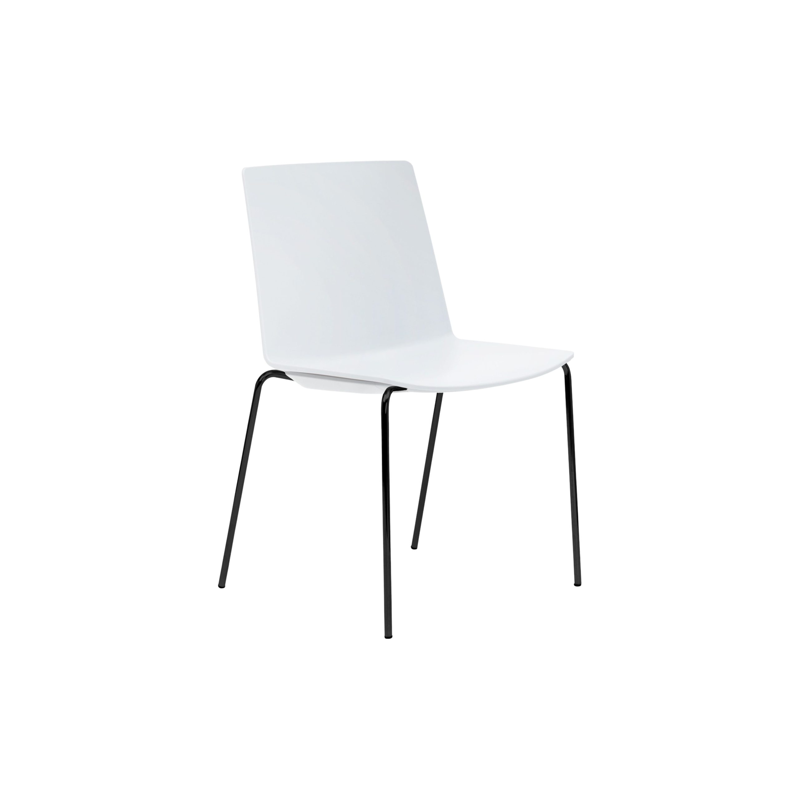Jubel 4-Leg Black Frame White Shell