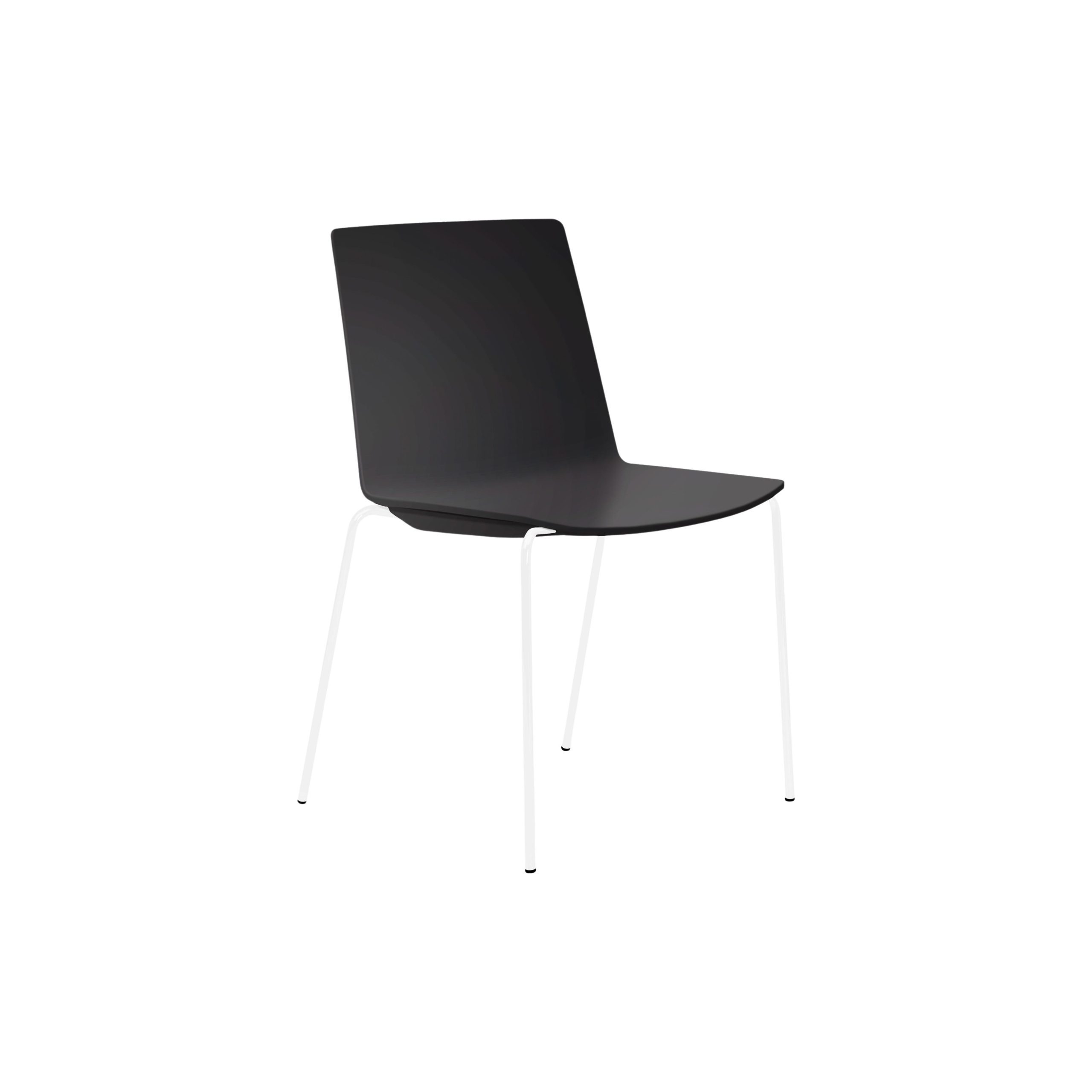 Jubel 4-Leg White Frame Black Shell