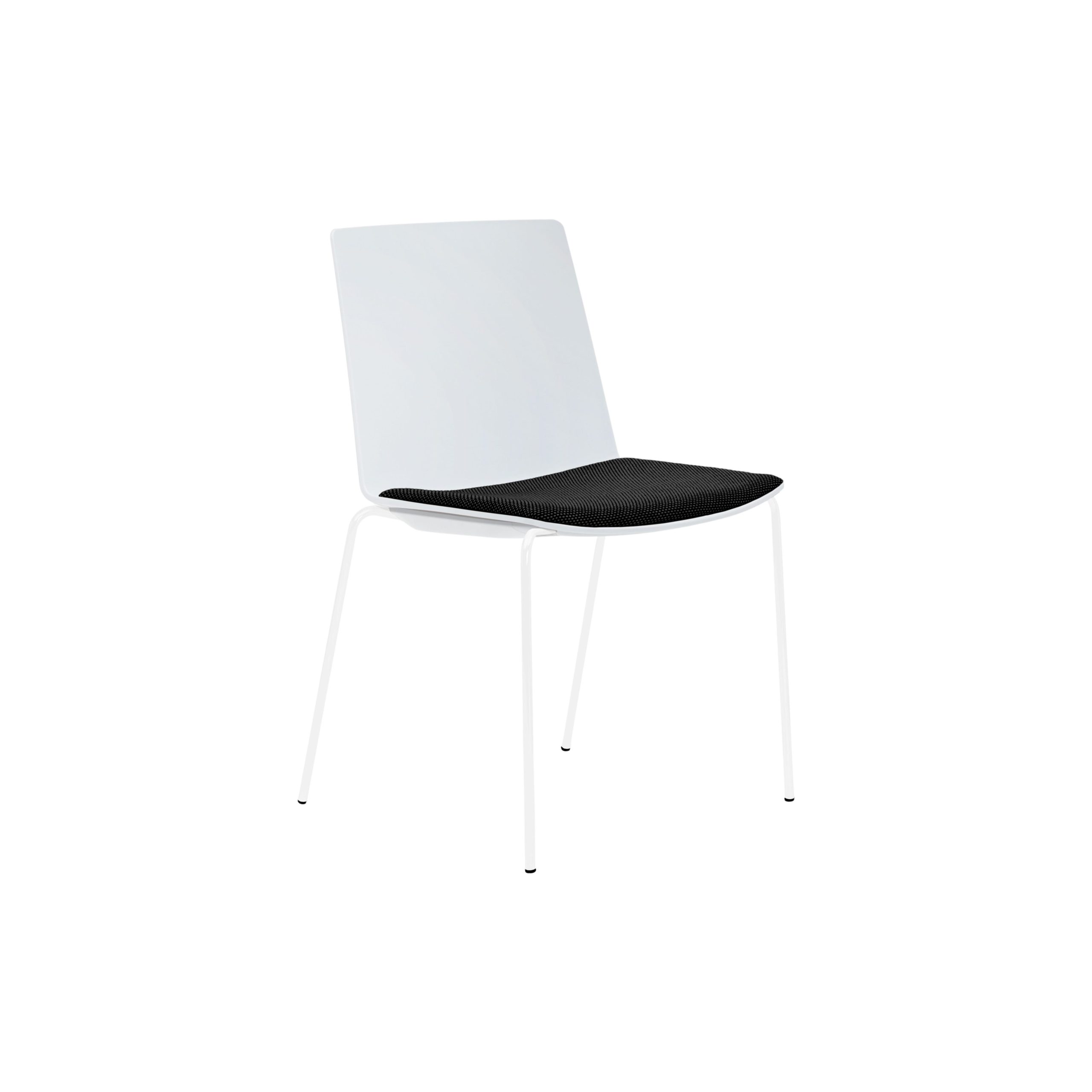 Jubel 4-Leg White Frame White Shell Seat Pad