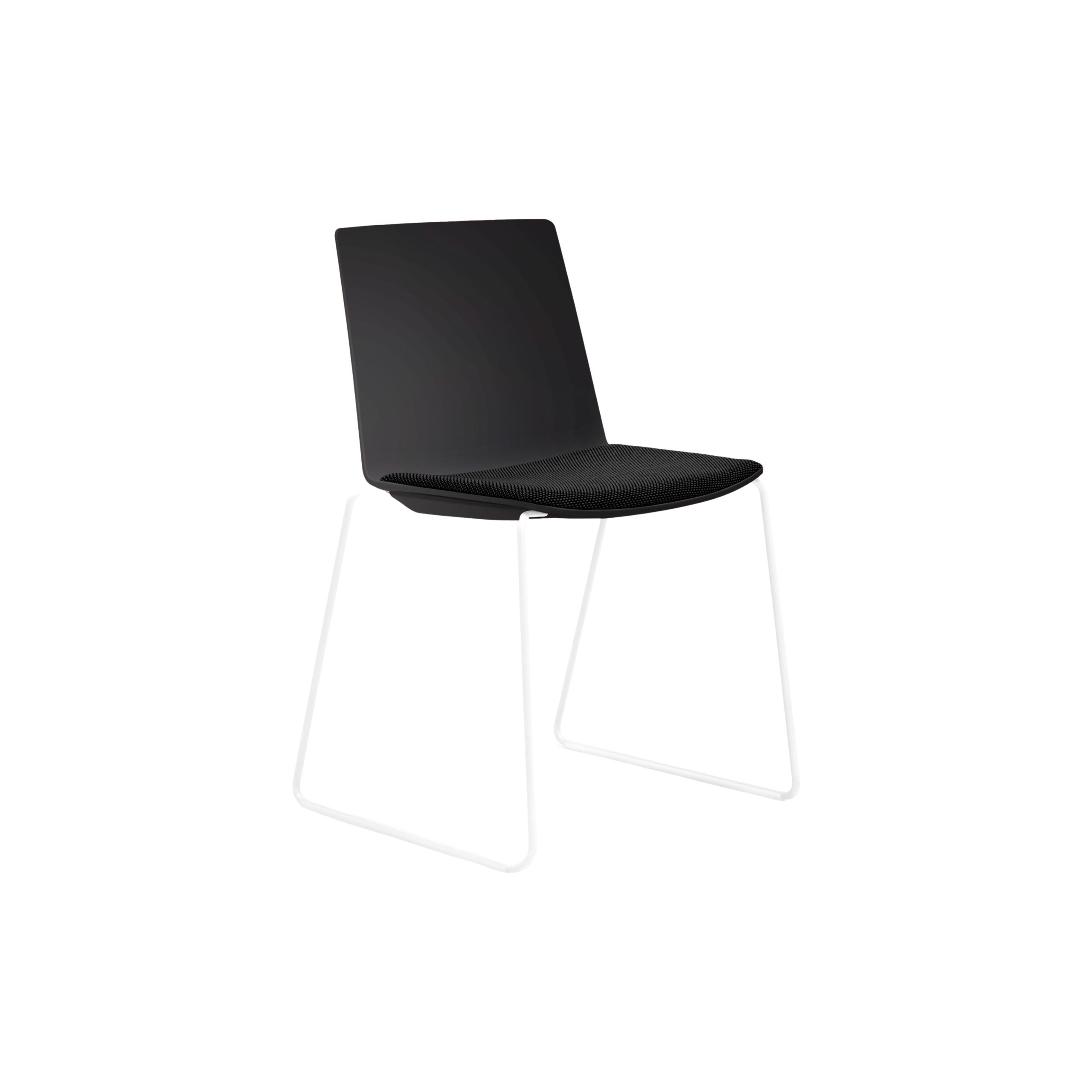 Jubel Sled White Black Shell Seat Pad