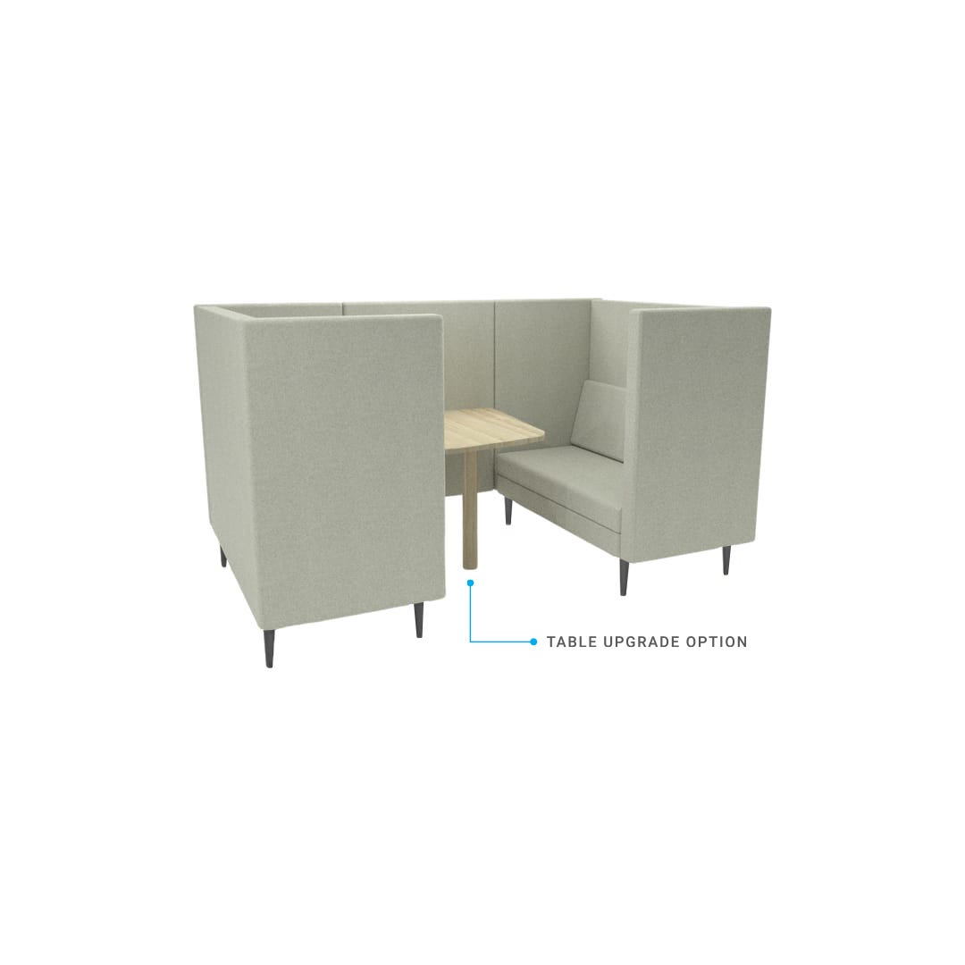 Quiet 75 High back booth 2 x 2 seater
