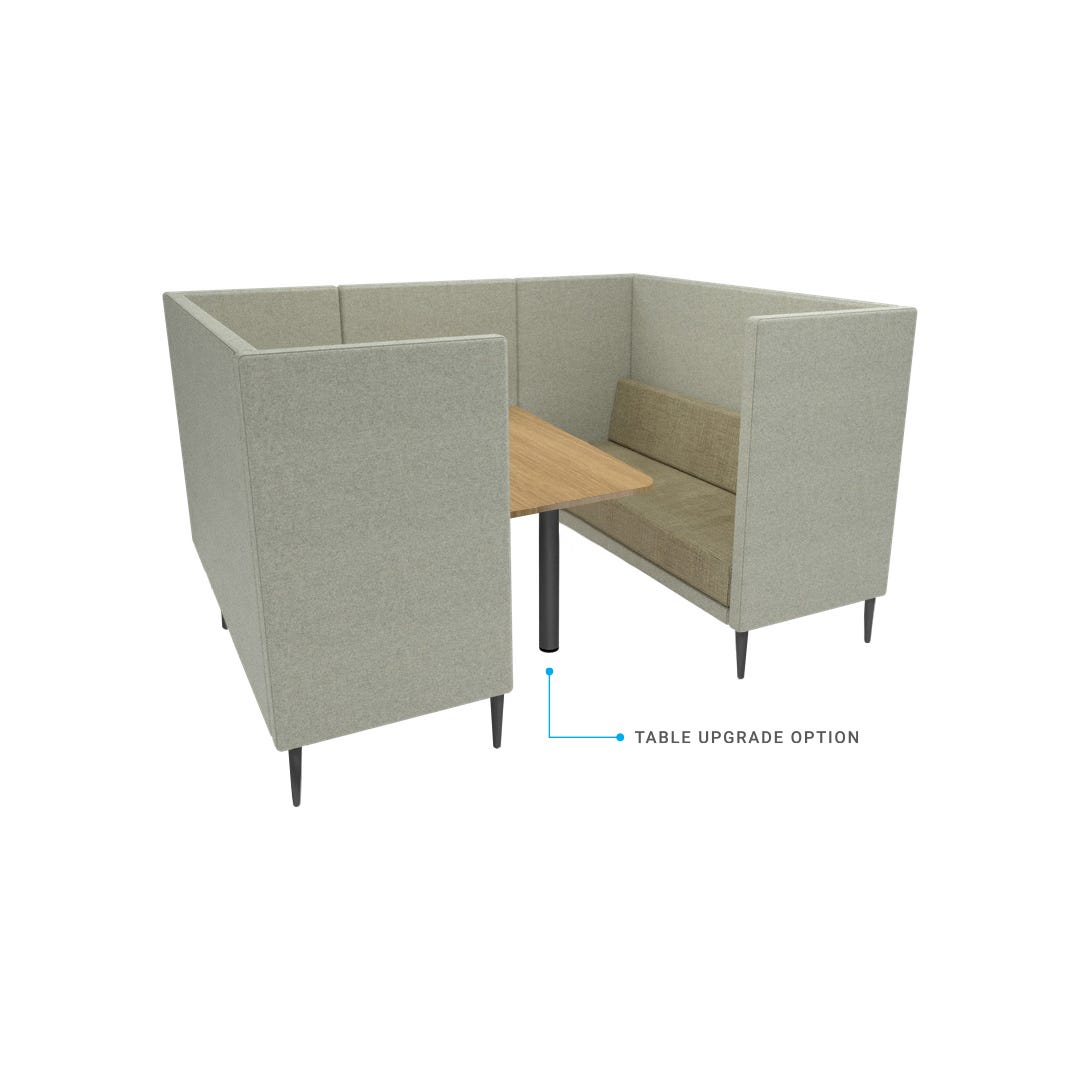 Quiet 75 High back booth 2 x 3 seater