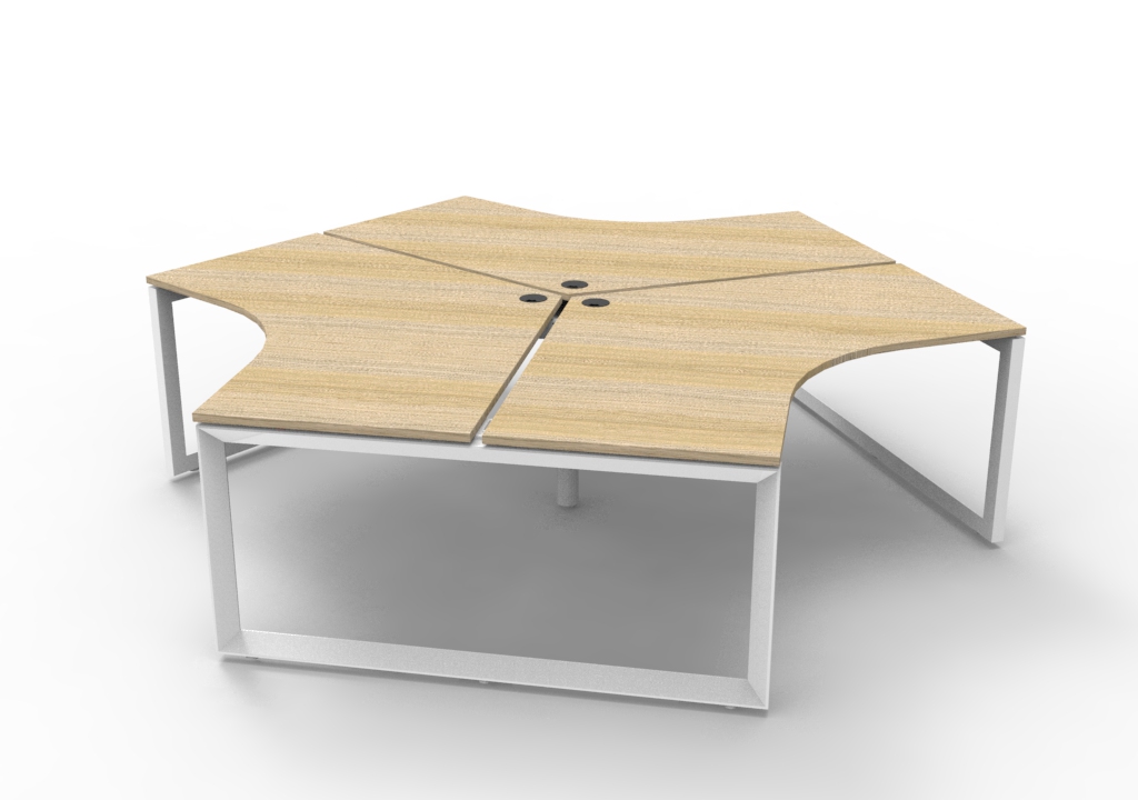 Infinity 120 Degree Workstation - Loop Leg