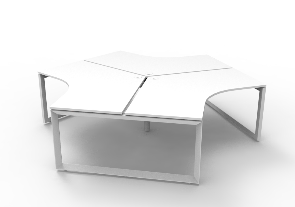 Infinity 120 Degree Workstation - Loop Leg